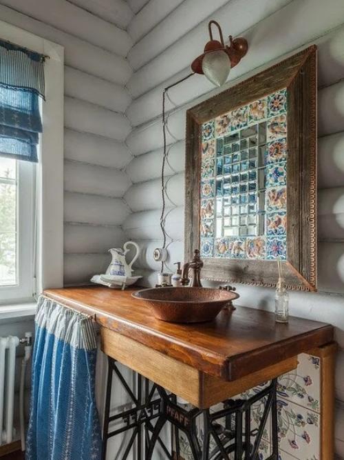 Дом под Рузой с деревенской кухней: интерьер дома в гармонии Прованса и русской старины. 03