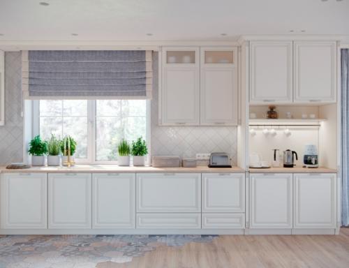 Двумя постами ранее, показывал вам гостиную в стиле американской классике, а тут у нас кухня с уютной обеденной зоной. 05