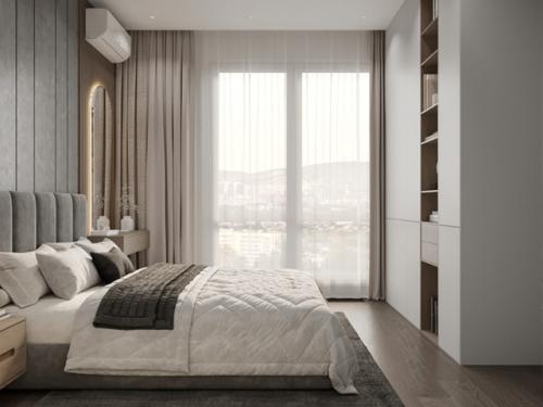 Проект 1-комнатной квартиры 42 м 2 в ЖК Holland Park в Москве. 07