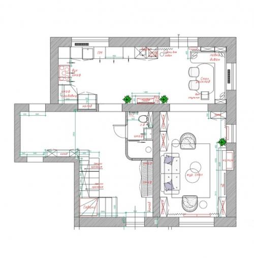 Двумя постами ранее, показывал вам гостиную в стиле американской классике, а тут у нас кухня с уютной обеденной зоной. 04