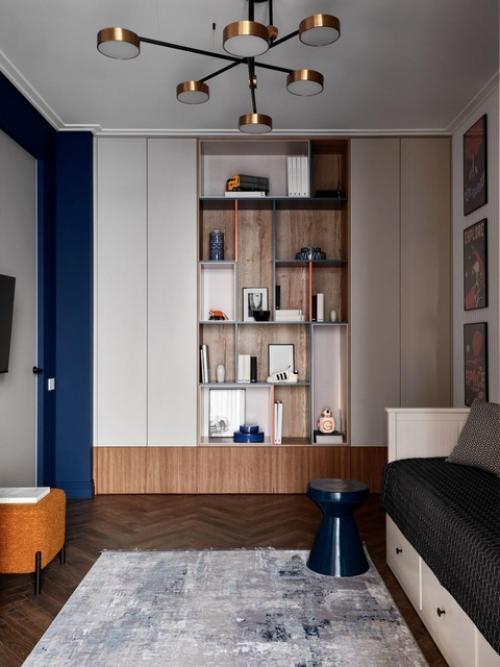 Реализованный интерьер квартиры, площадью 128 кв. 02