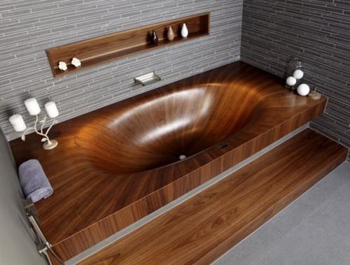 Деревянные ванны.  Деревянные ванны - это отличный выбор для интерьера мечты. 03