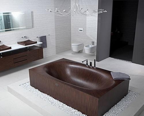 Деревянные ванны.  Деревянные ванны - это отличный выбор для интерьера мечты. 04