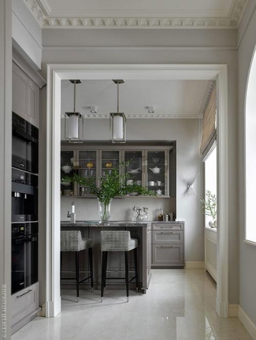 Современная классика в московской квартире собранной из двух Сталинок, общей площадью 130 кв. 05