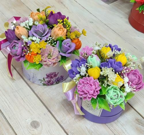 Букет из мыла это не только красиво, оригинально но и практично. 01