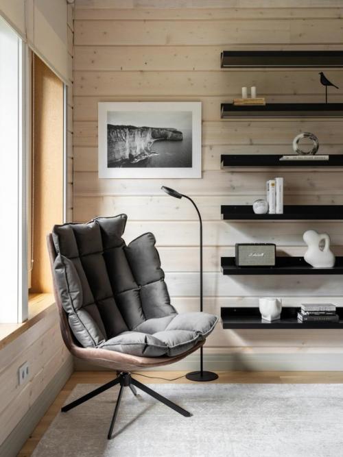 Загородный интерьер с мужским характером. 07