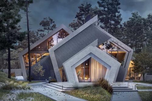 Концептуальный проект дома среди гор. 05