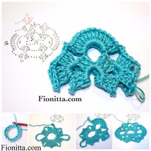 Декоративные салфетки - клубнички крючком. 01