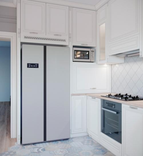 Двумя постами ранее, показывал вам гостиную в стиле американской классике, а тут у нас кухня с уютной обеденной зоной. 01