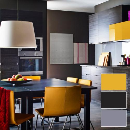 Среди разнообразия цветов иногда бывает нелегко выбрать подходящие для интерьера своей кухни. 01
