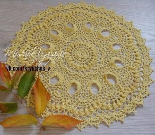 Описание вязания салфетки. 03