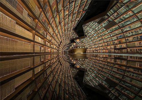 В Китае появилась футуристическая библиотека, которая может завлечь книголюбов. 05