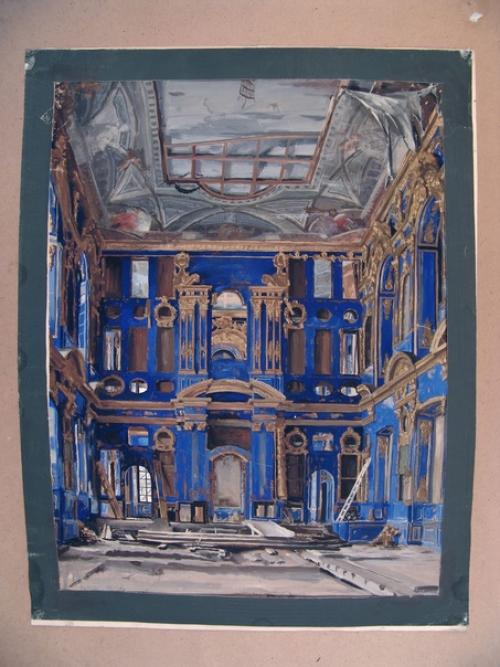 Руины на БУМАГЕ. В фондах нашего музея хранятся 33 листа - важный художественный документ царскосельской истории. 02