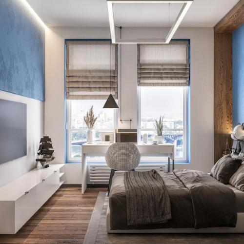 Стильный вариант детской спальни. 01