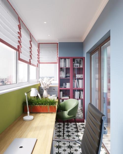 Особенная квартира для семьи с детьми, в которой много цвета. 02