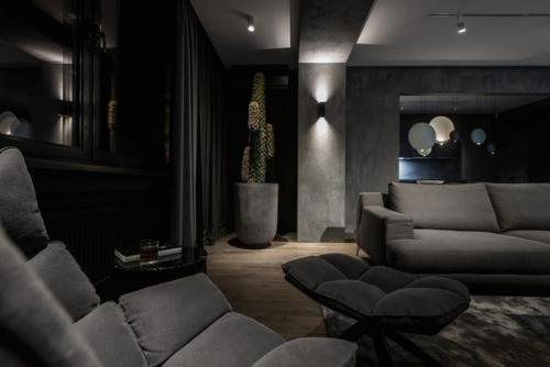 Драматизм в интерьере квартиры от студии Yo Dezeen. 03