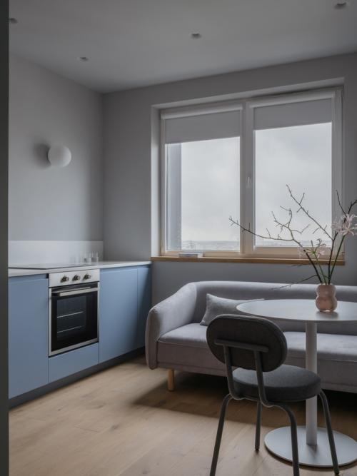 Нежный интерьер 1-комнатной квартиры 33 м 2 в Москве. 03