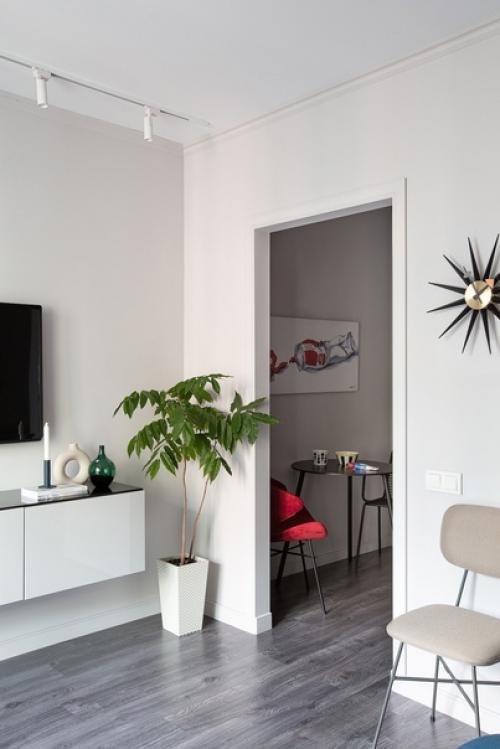 Интерьер квартиры - студии 26, 5 кв. 02