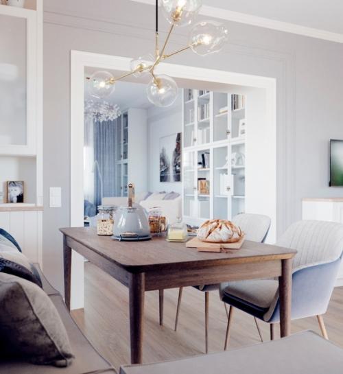 Двумя постами ранее, показывал вам гостиную в стиле американской классике, а тут у нас кухня с уютной обеденной зоной. 09