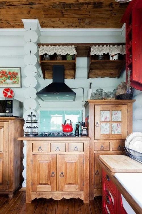 Дом под Рузой с деревенской кухней: интерьер дома в гармонии Прованса и русской старины. 05