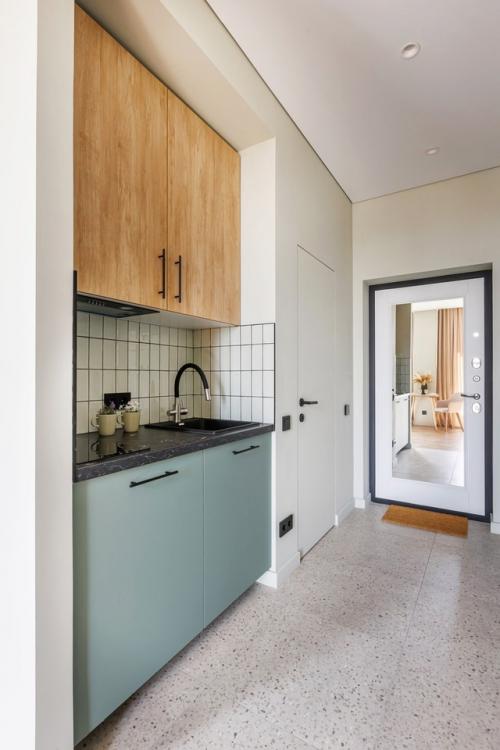 Интерьер компактной квартиры - студии 25 м 2 в Москве. 06