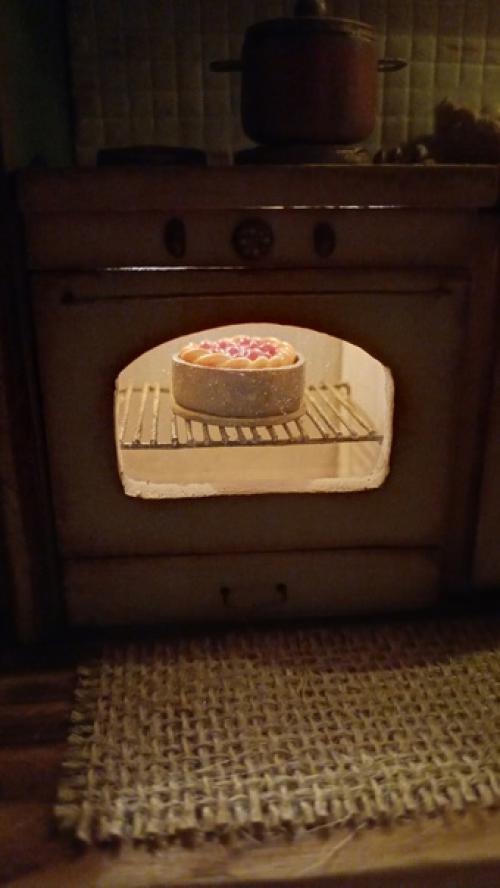 Миниатюрная кухонька из дерева и полимерной глины! 07