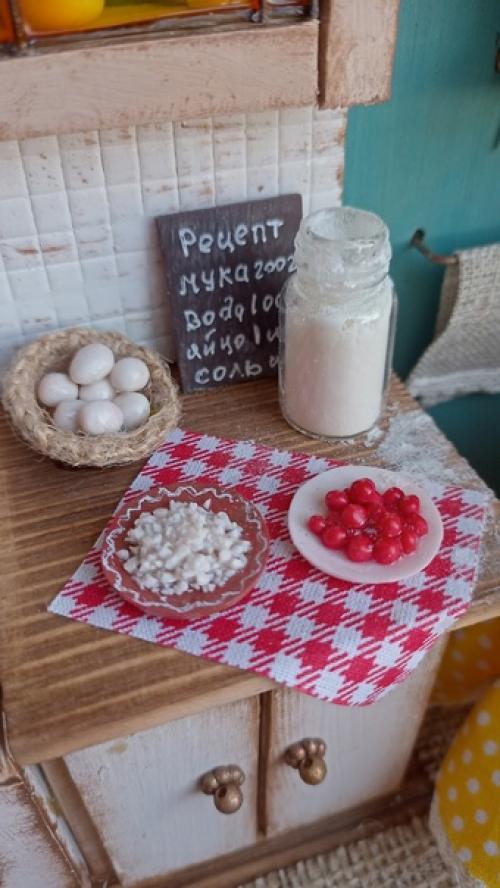 Миниатюрная кухонька из дерева и полимерной глины! 04