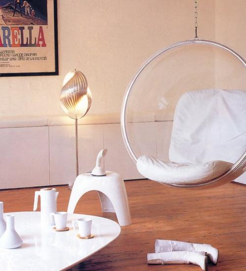 Подвесная мебель в интерьере. 05