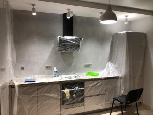 Укладка фартука на готовую кухню. 01