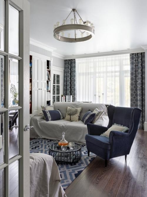 Дом у озера: квартира в Петербурге по дизайну Ольги петровой - подольской. 01