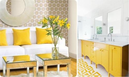 Белый + жёлтый - солнечное и лёгкое сочетание. 03