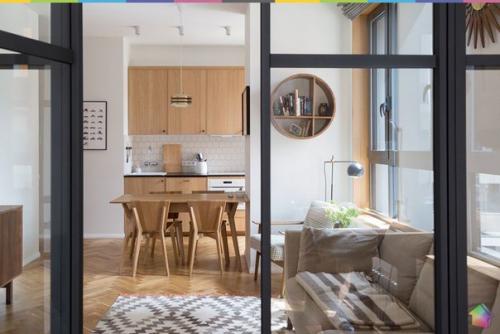 Дерево, стекло и рок: квартира со столярной мастерской на береговом ч. 1. 09