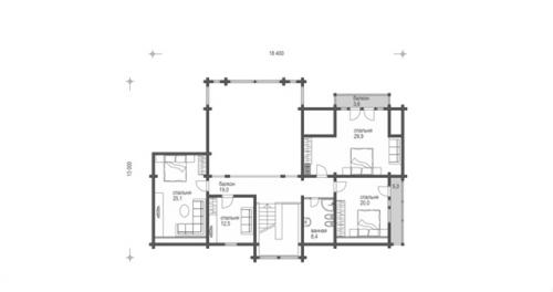 Шикарный загородный дом Palatsi от финской компании Honka. 02