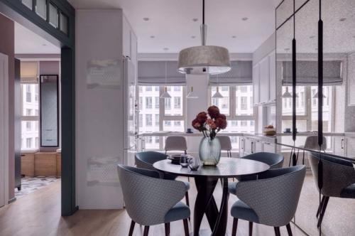 Стильный интерьер двухкомнатной квартиры в светлых тонах. 04