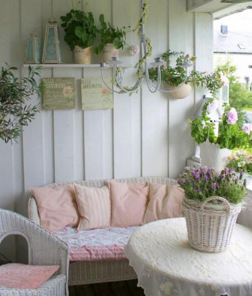 Балкон в стиле шебби - шик. 07