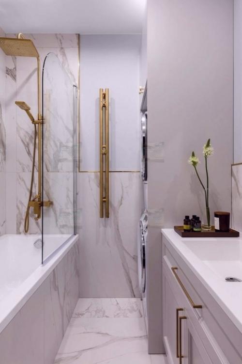 Стильный интерьер двухкомнатной квартиры в светлых тонах. 01