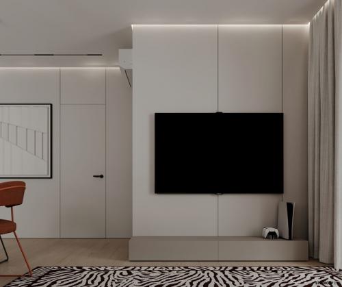 Проект однокомнатной квартиры 42, 2 м 2 (45, 1 м 2 с балконом. 07