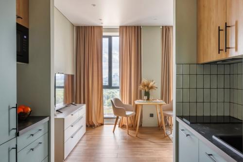 Интерьер компактной квартиры - студии 25 м 2 в Москве. 02