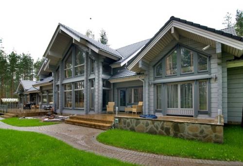 Шикарный загородный дом Palatsi от финской компании Honka. 05