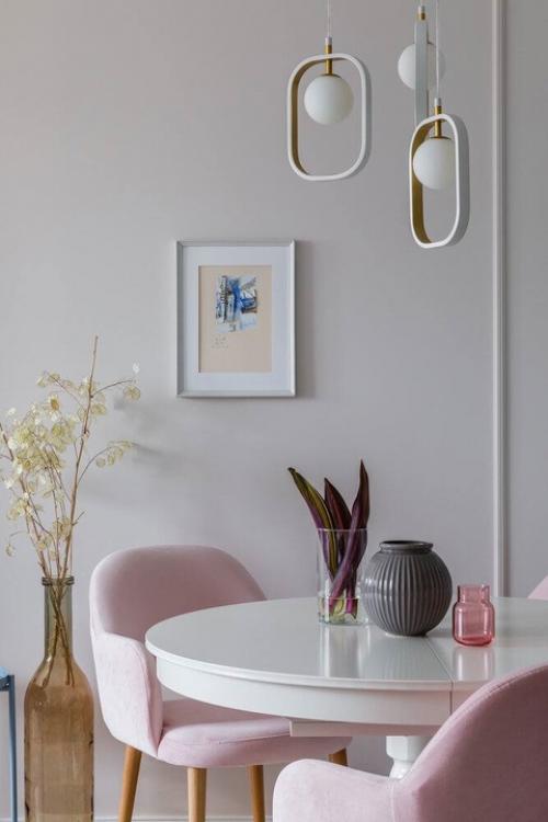 Нежный интерьер двухкомнатной квартиры. 01