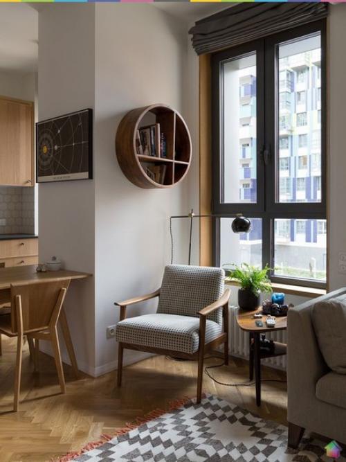 Дерево, стекло и рок: квартира со столярной мастерской на береговом ч. 1. 08