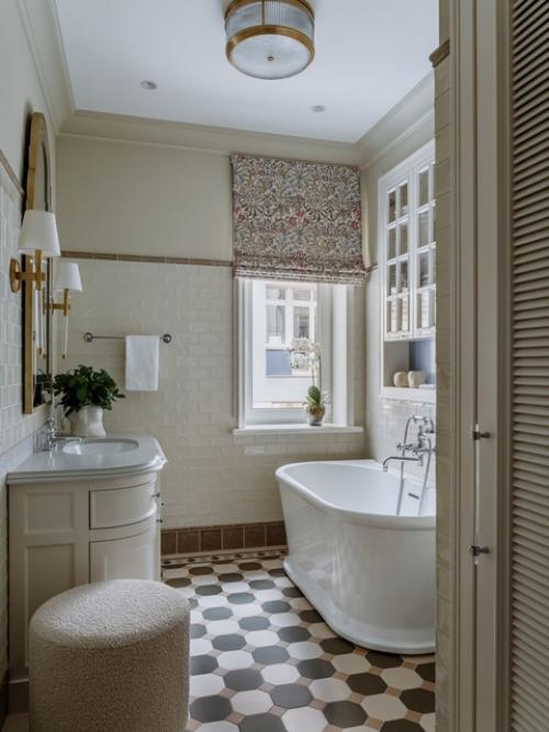 Реализованный классический интерьер квартиры, площадью 75, 5 кв. 06