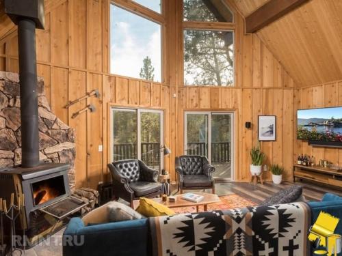 Идеи оформления интерьера A - Frame House. 06