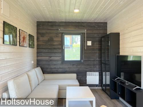 Интерьеры дома из предыдущей публикации - растущий из 4 модулей, большая кухня - гостиная (34 кв. 04