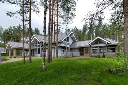 Шикарный загородный дом Palatsi от финской компании Honka. 06