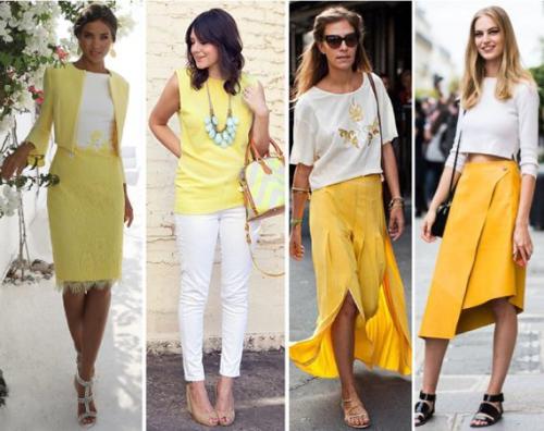 Белый + жёлтый - солнечное и лёгкое сочетание. 05