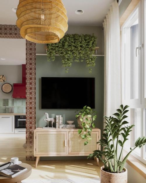 Яркий проект 1-комнатной квартиры 42 кв. 06