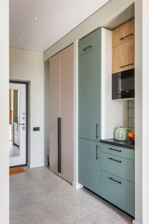 Интерьер компактной квартиры - студии 25 м 2 в Москве. 08