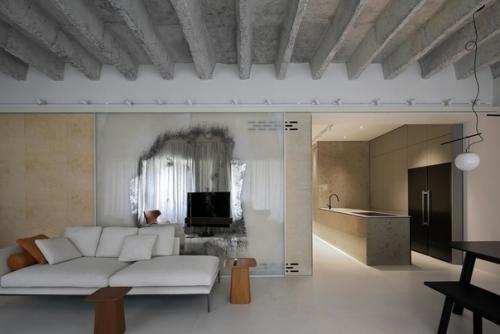 Белый лофт с зеркальными поверхностями в Загребе ч. 1. 06