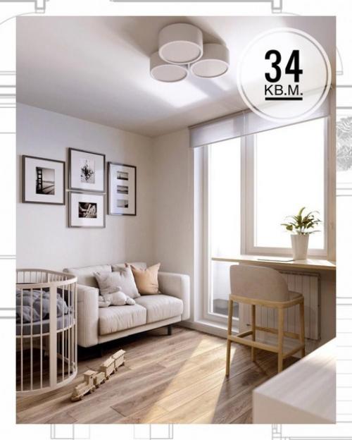 Уютную квартиру отличает не только грамотно зонированное и функциональное пространство, но и общая стилистика всего помещения. 08